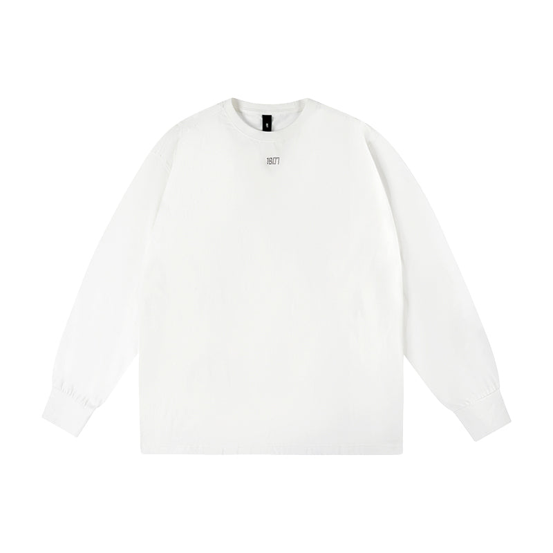1807 Crystal Rhinestone Logo Long Sleeve Tee