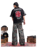 F3F Select 99 Cross Print Mesh Short Sleeve Jersey