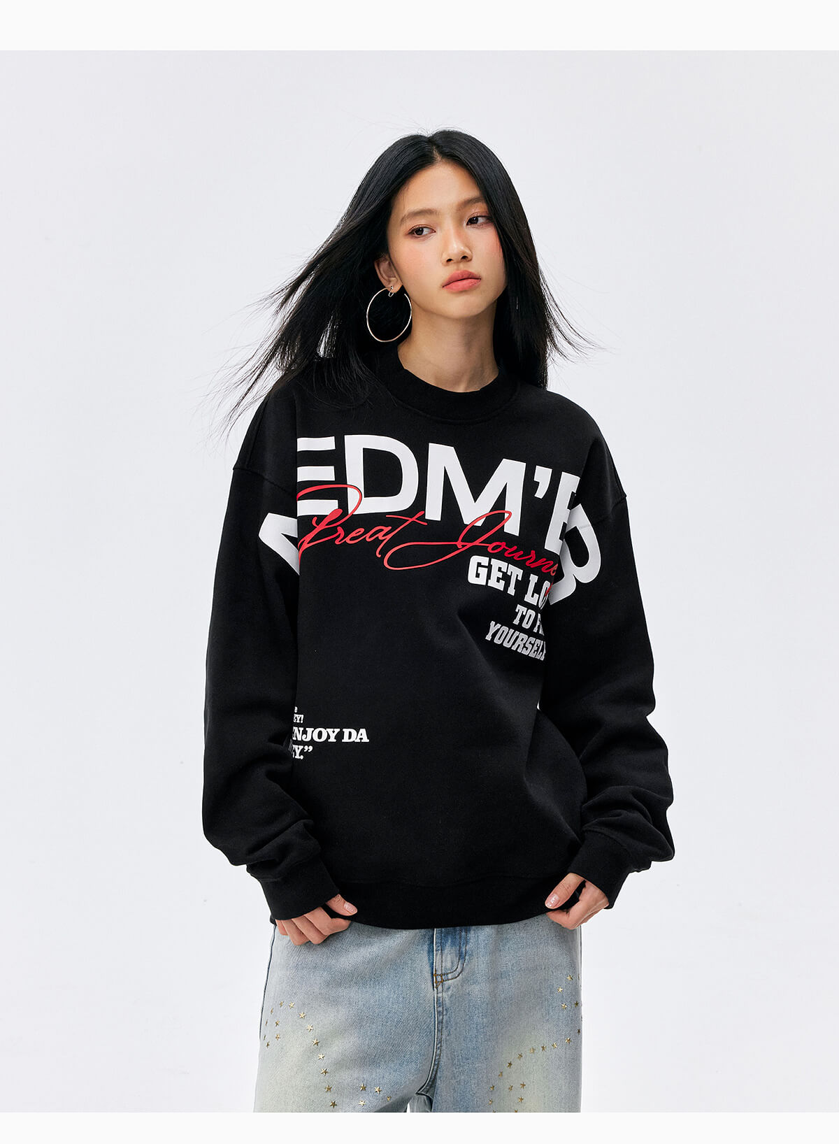 MEDM Big Logo Print Sweatshirt