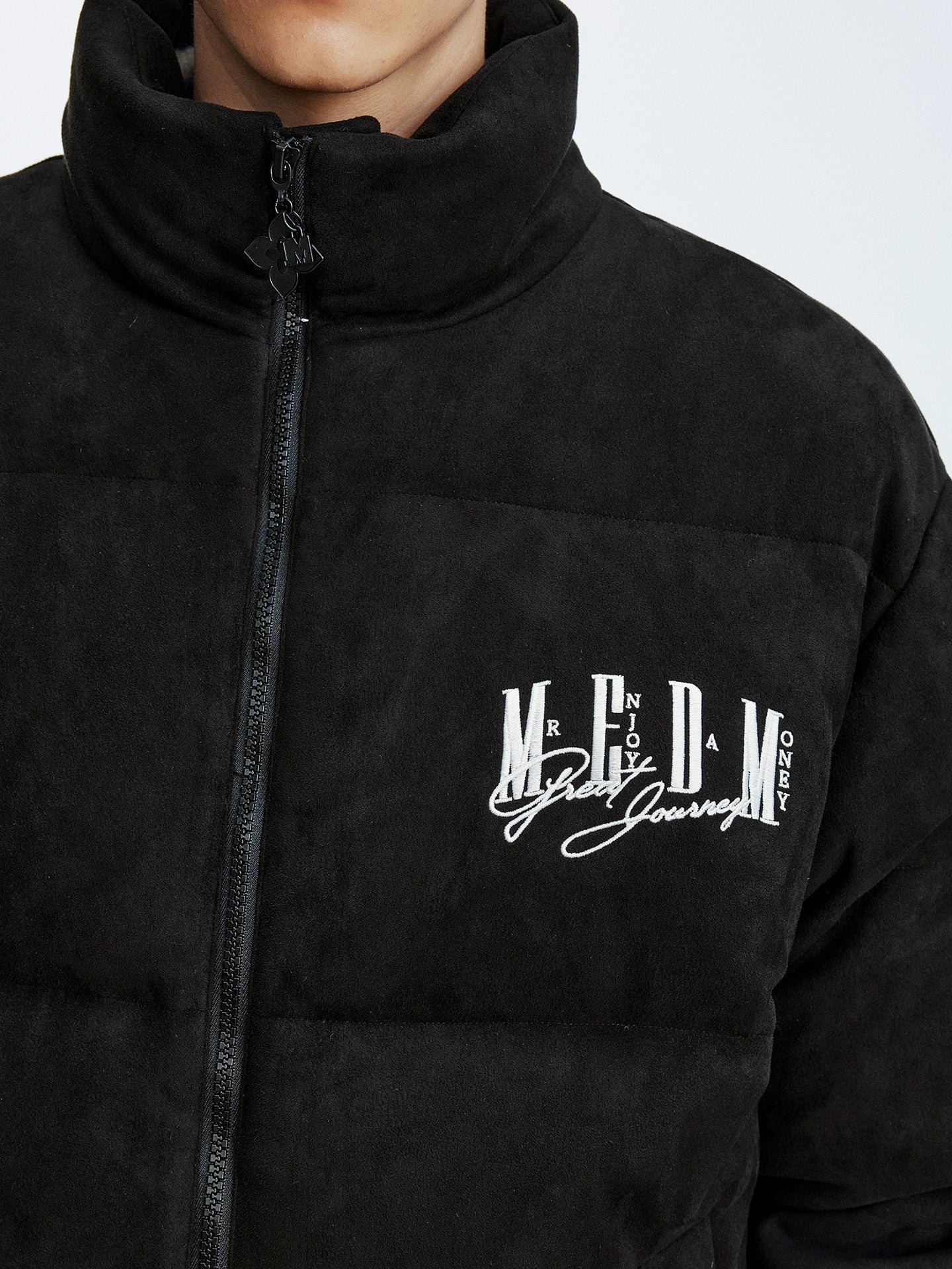 MEDM Suede 3D Embroidered Down Jacket