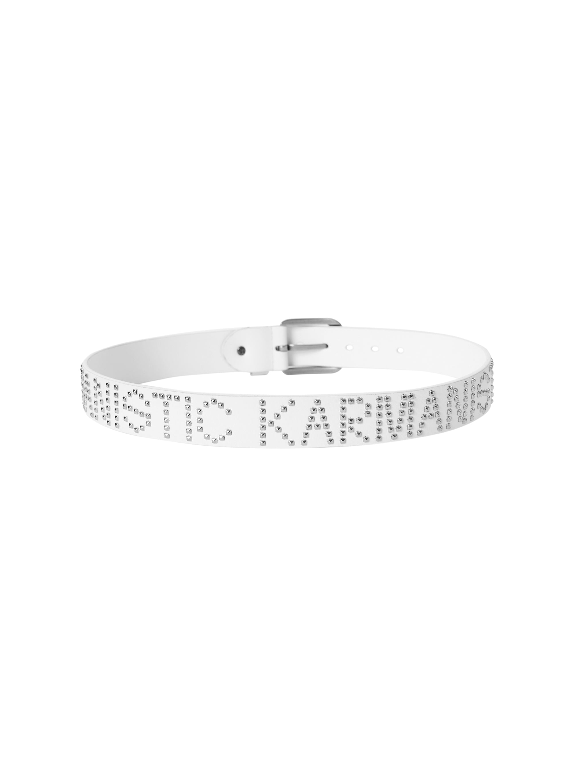 KARMANISTIC Punk Studded Logo Belt