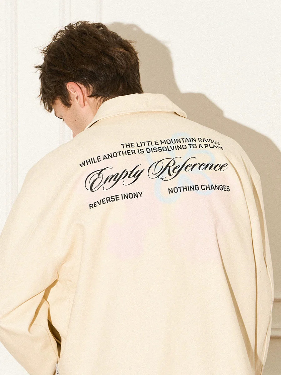 EMPTY REFERENCE Romantic Swoosh Flowers Text Jacket