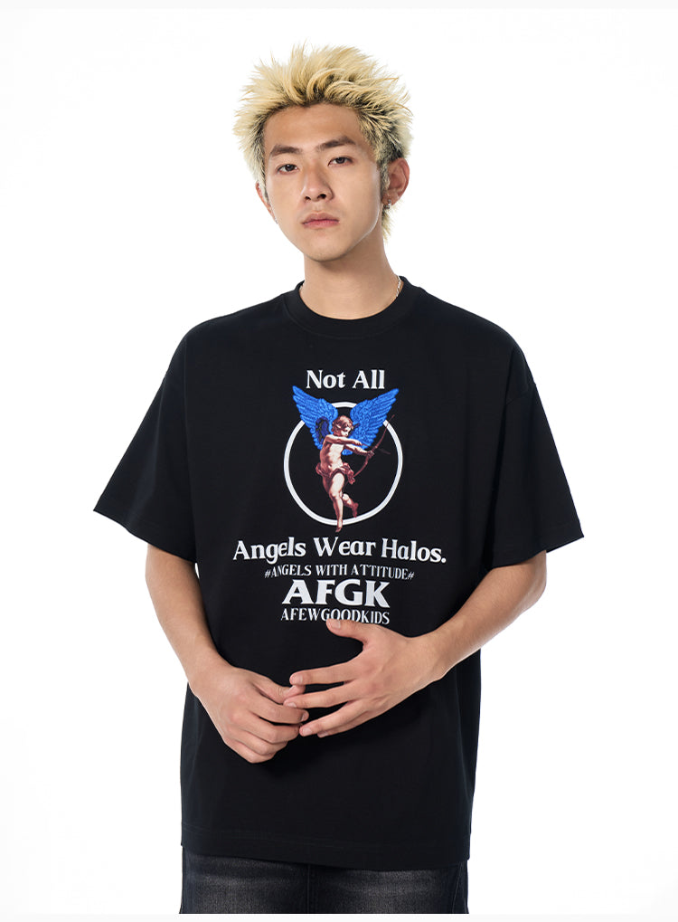 AFGK Archery Angel Embroidered Print Tee