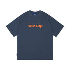 Wassup House Big Logo Print Basic Tee