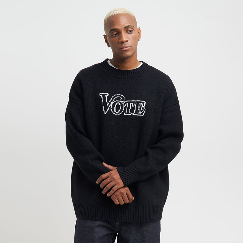 VOTE Logo Knit Sweater