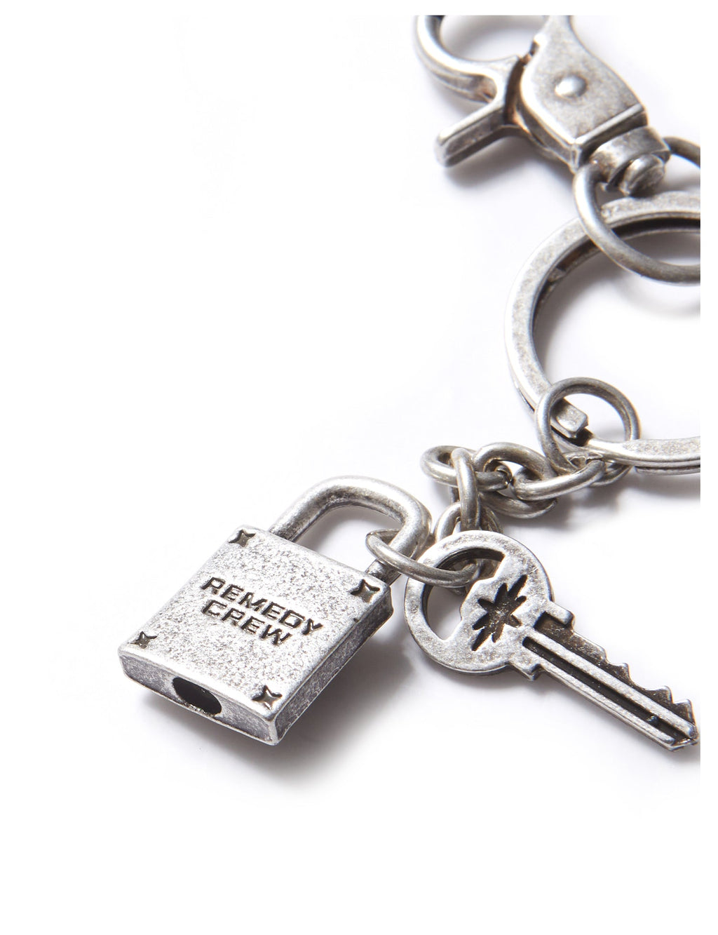 Remedy Key Lock Metal Keychain