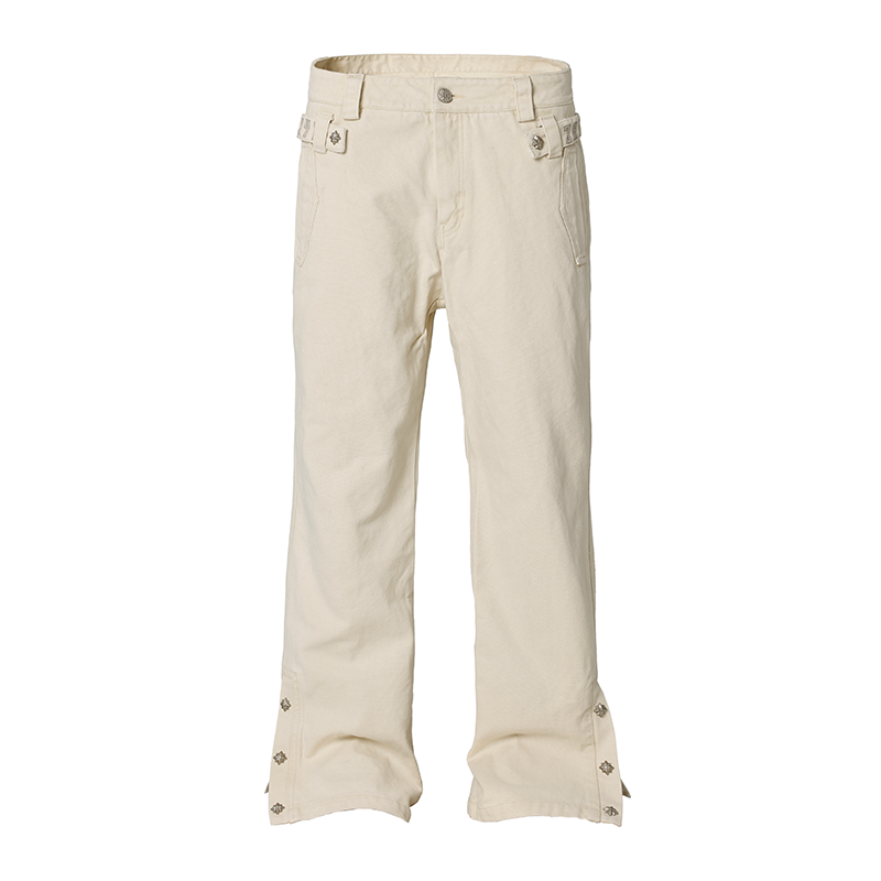 JHYQ Canvas Structured Buckle Work Pants