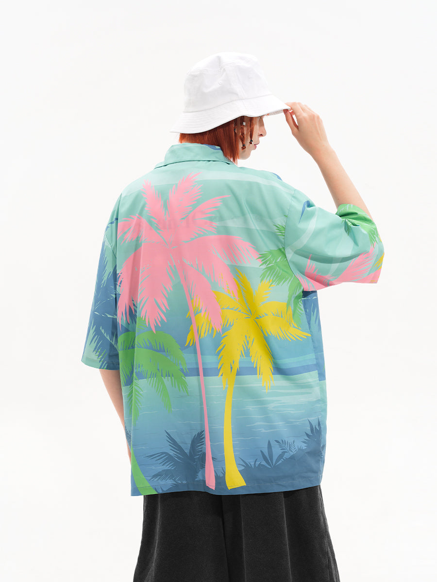 Harsh and Cruel Hawaiian Sunset Cuban Shirt