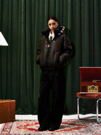 YADcrew Detachable Pearl Hood Down Jacket
