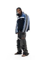 BLIND NO PLAN Reversible Sports Puffer Jacket