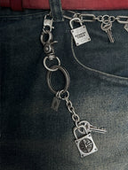 Remedy Key Lock Metal Keychain