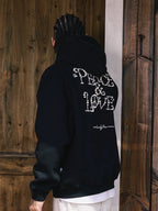 Remedy PEACE LOVE Pearl Embroidered Hoodie