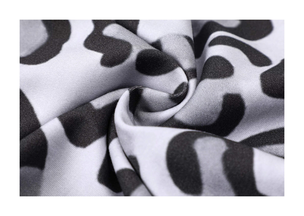 KARMANISTIC Leopard Print Slim Fit Stretch Tee