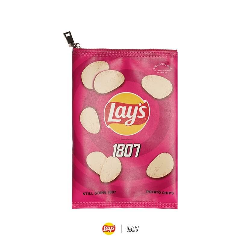 1807 × Lay’s Potato Chips Print PU Leather Small Shoulder Bag
