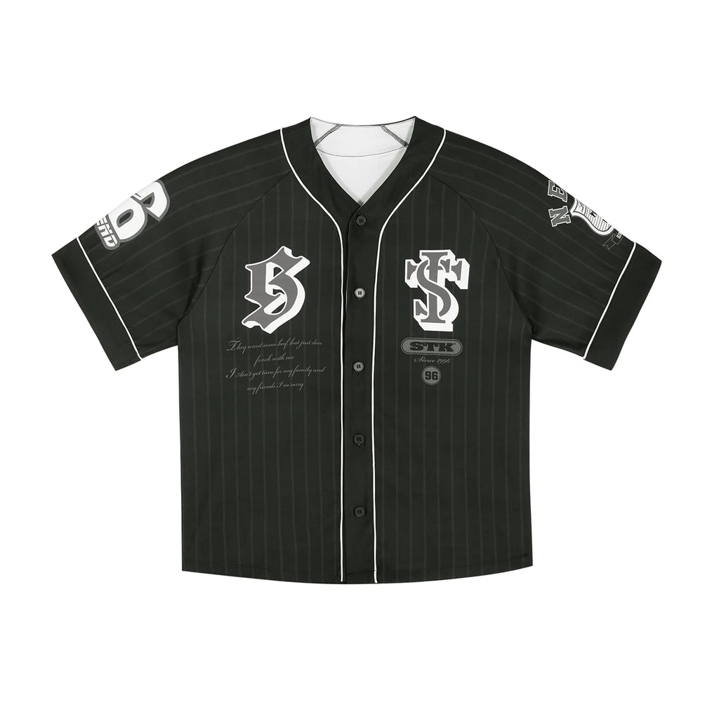 Small Town Kid Striped Baseball Shirt