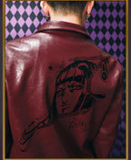 MEDM × JOJO PU Leather Biker Jacket