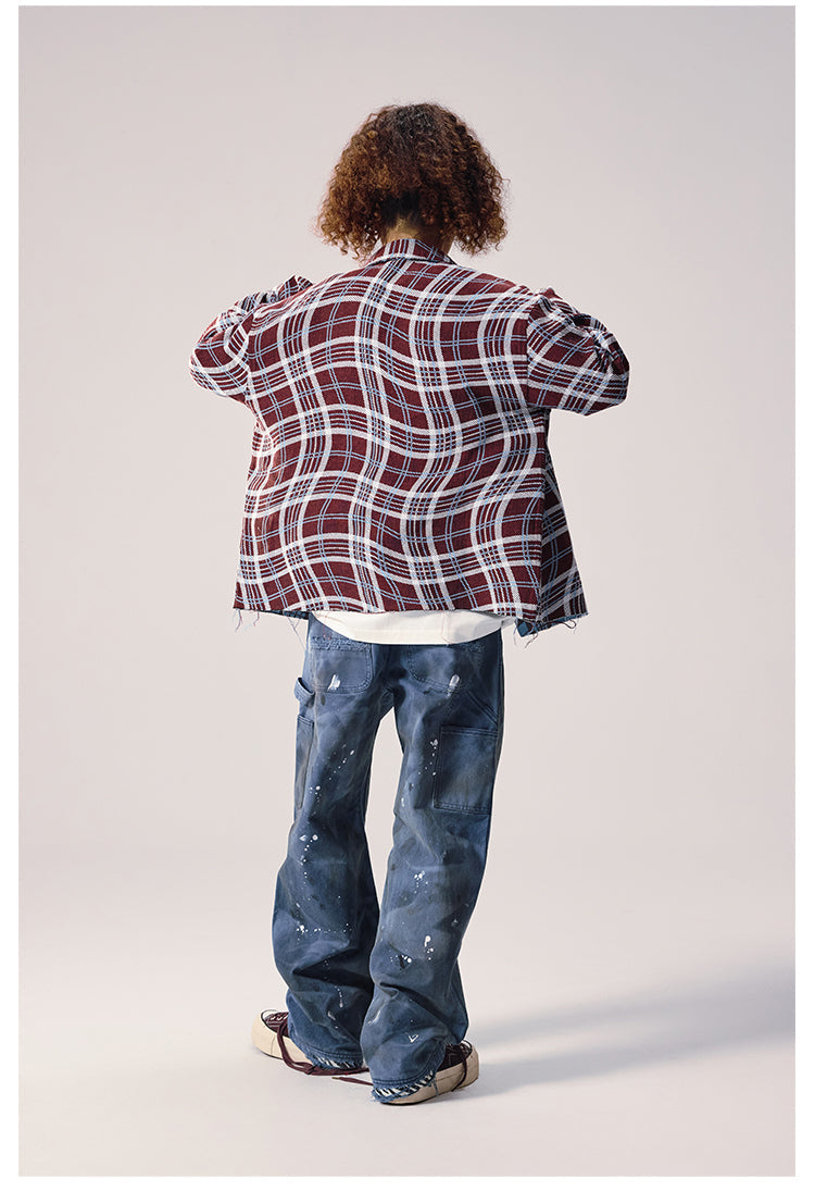 Remedy Wave Plaid Reversible Long Sleeve Shirt