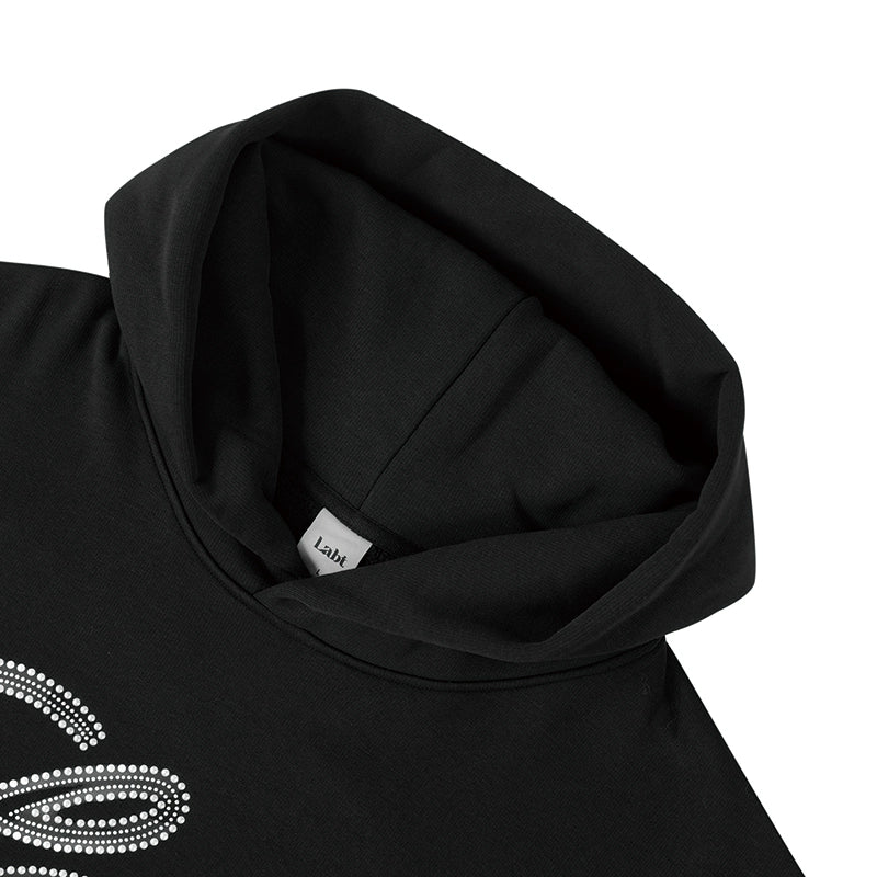 Labt Metal Beadwork Logo Hoodie