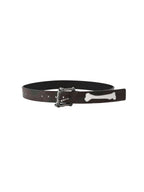 LIBERAFIT Bone Buckle Bone Patch Cowhide Belt