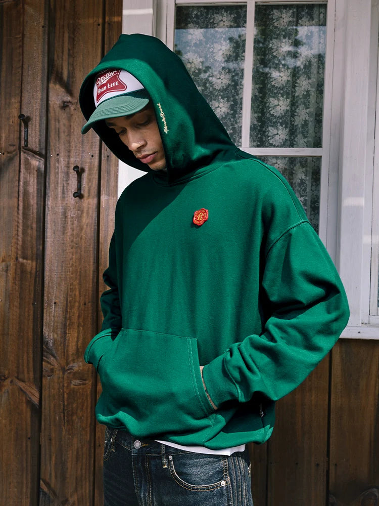 Remedy Metal Wax Seal Chain Embroidered Hoodie