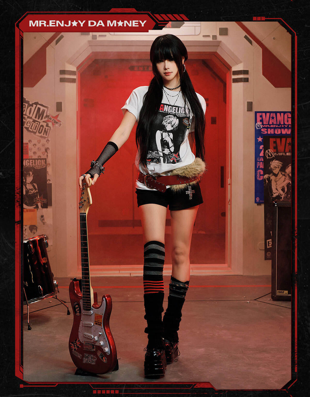 MEDM x EVA NEVER END Vintage Character Poster Print Tee