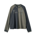 JHYQ Contrast Color Stitching Long Sleeved Jersey Tee