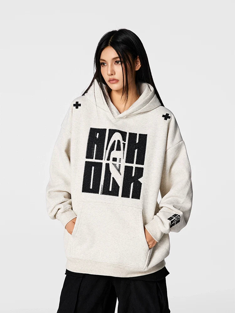 Achock Heavy Logo Embroidery Hoodie