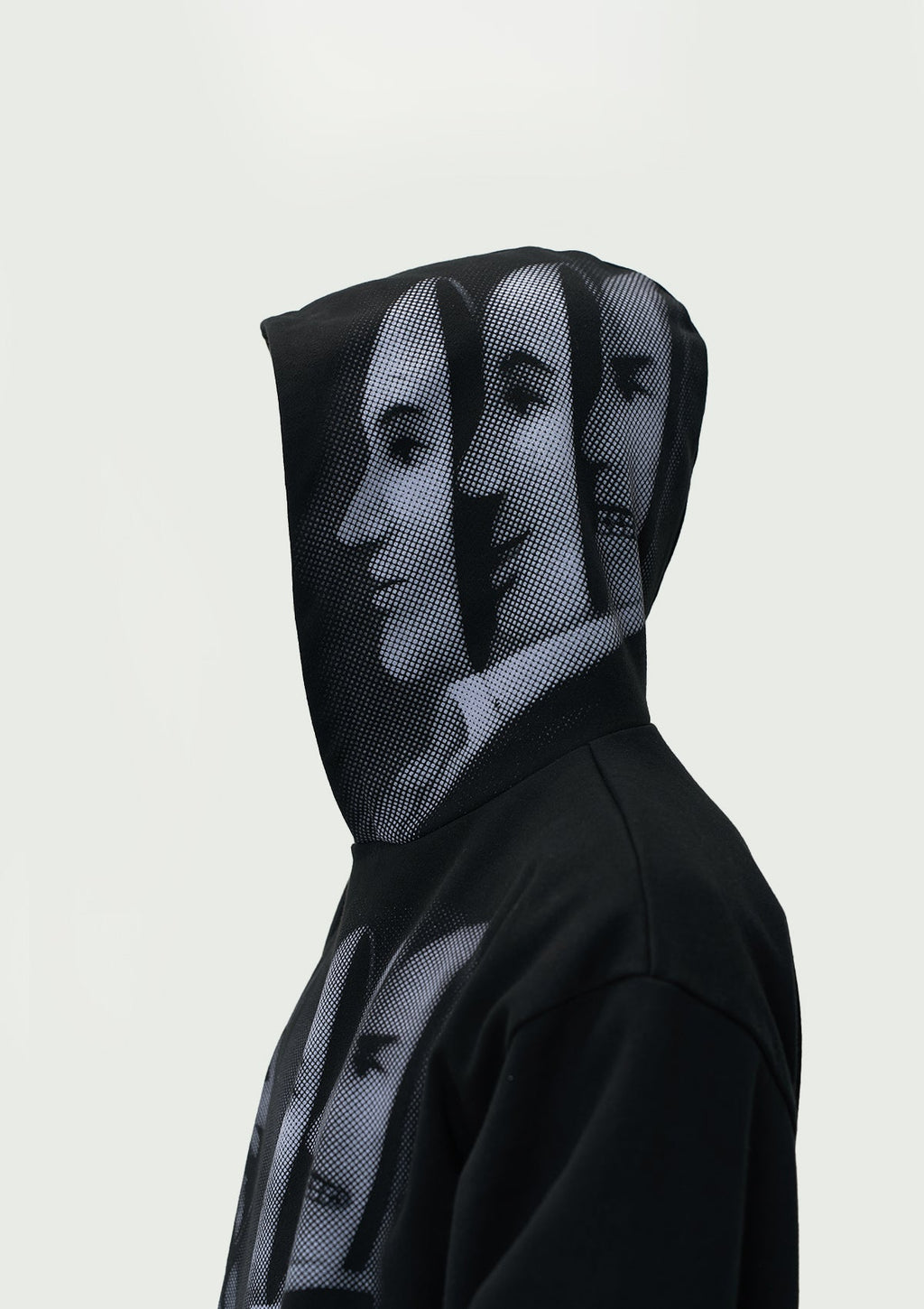 EVILKNIGHT(EK) Mirror Duality Graffiti Print Hoodie
