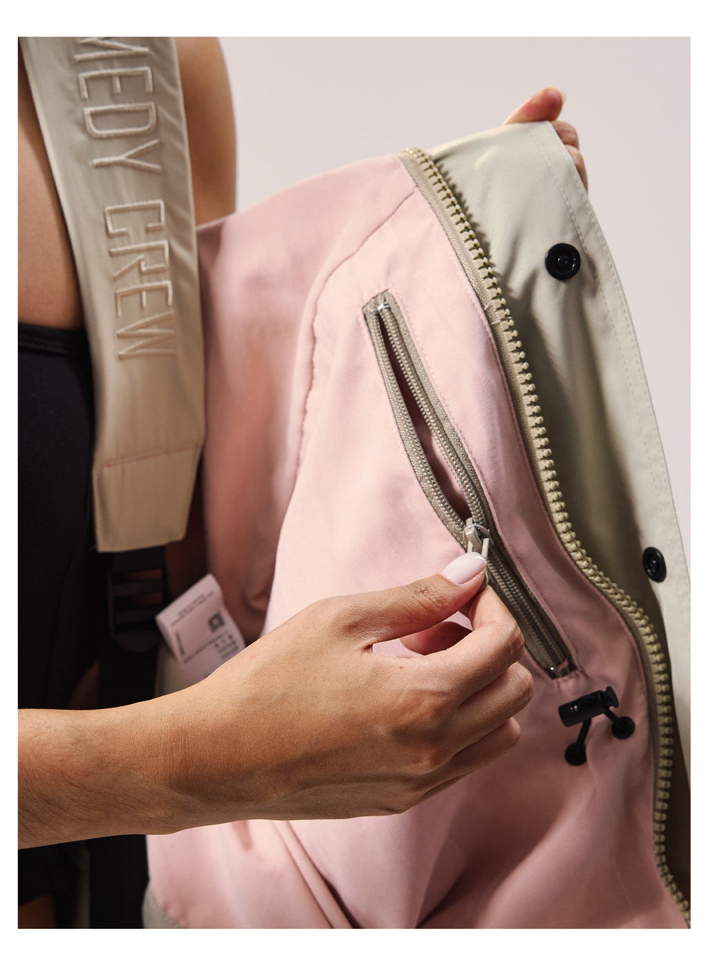 Remedy Backpack Design Hooded Windbreaker Jacket