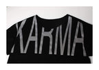 KARMANISTIC Glitter Logo Print Loose Fit Tee