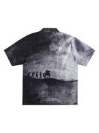 EVILKNIGHT(EK) Full-Print Graffiti Portrait Cuban Shirt