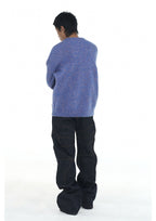 EVILKNIGHT(EK) Sweet Embroidered Custom Dyed Knit Sweater