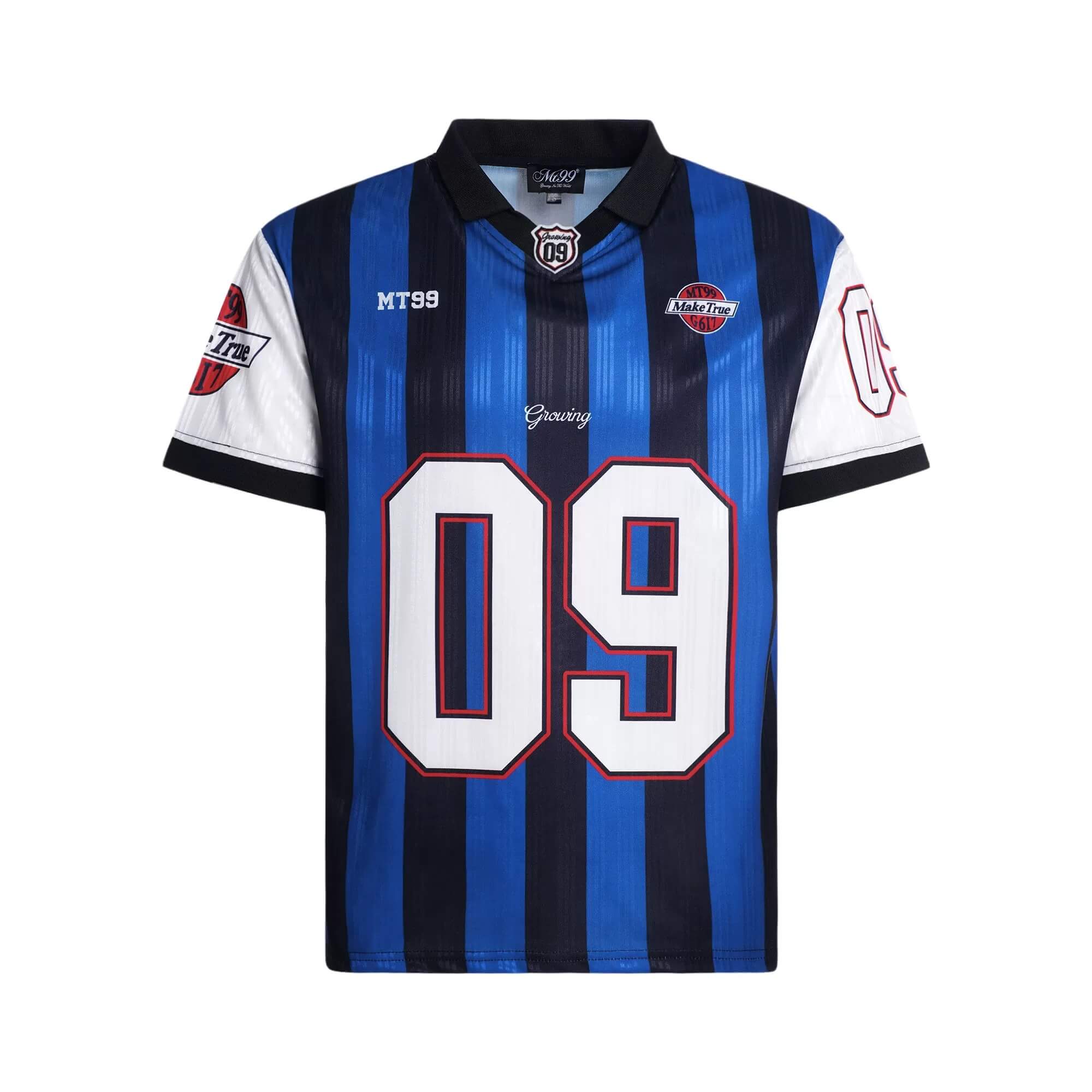 F3F Select Contrast Stripe Short Sleeve Polo Soccer Jersey