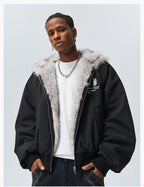 MEDM Fur-Lined Hooded Jacket