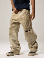 Remedy Kiss Mark Distressed Hole Work Painter Pants