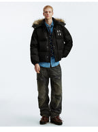 MEDM Detachable Fur Hooded Down Jacket