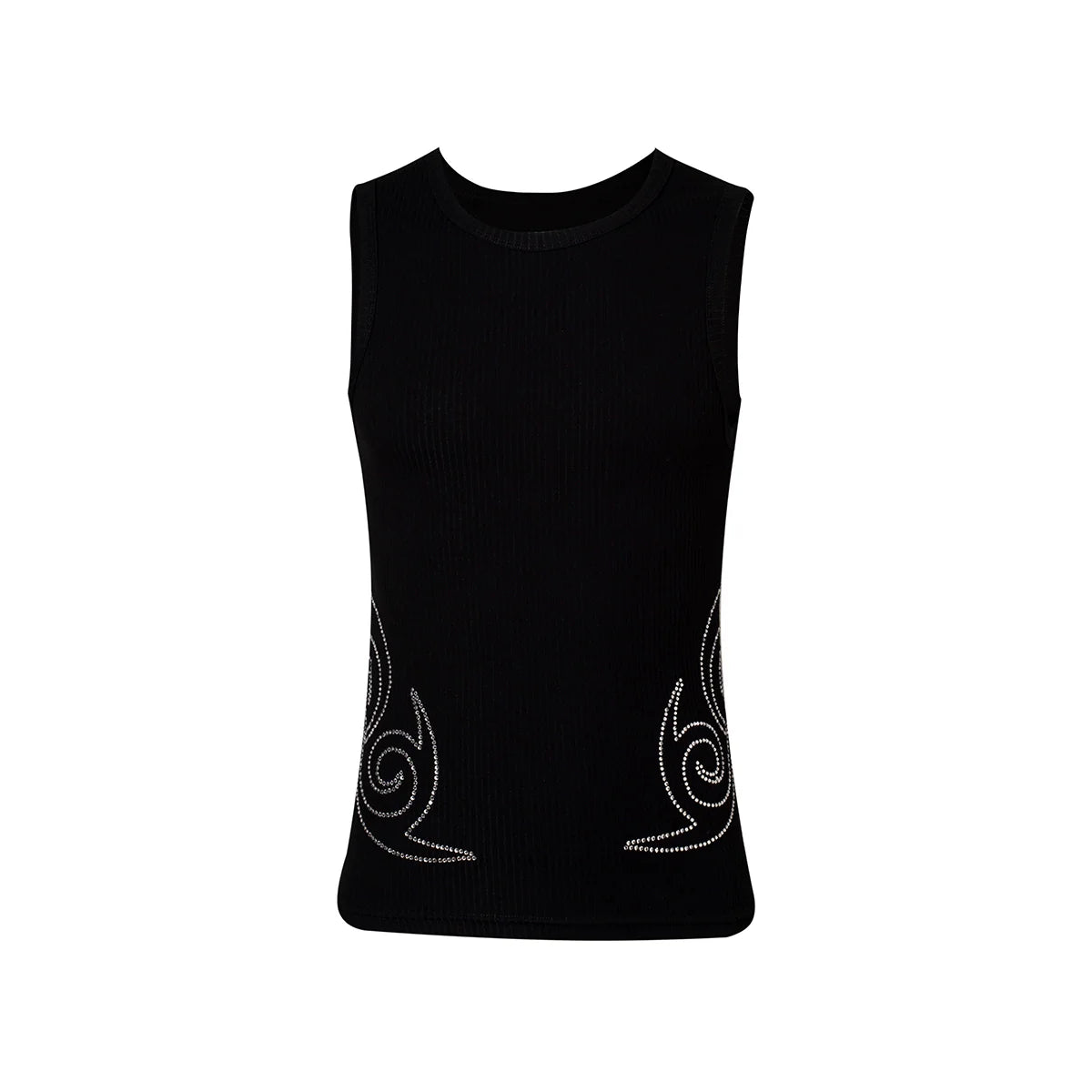 KARMANISTIC Rhinestone Embellished Tank Top