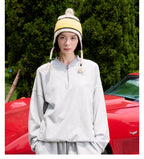 S45 Half Zip Logo Embroidered Sweatshirt