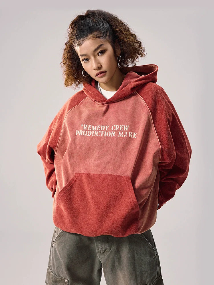 Remedy Washed Reversible Raglan Hoodie