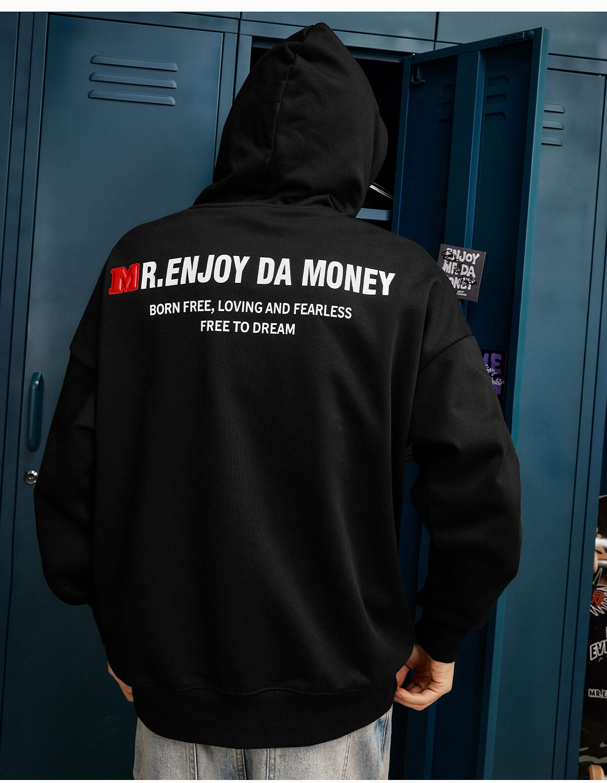 MEDM Rainbow Embossed Logo Hoodie