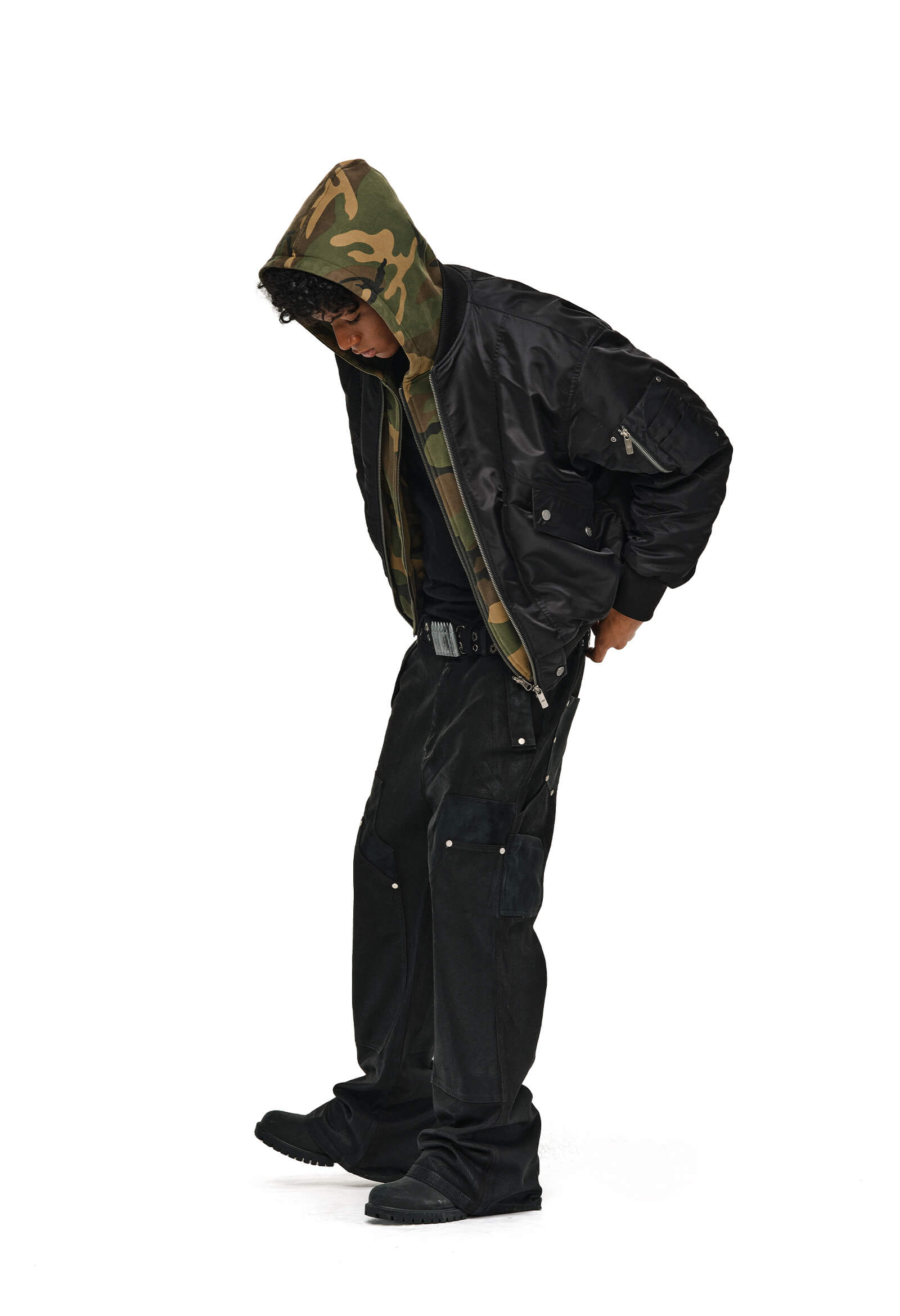 ANTIDOTE Reversible Camouflage MA-1 Bomber Jacket