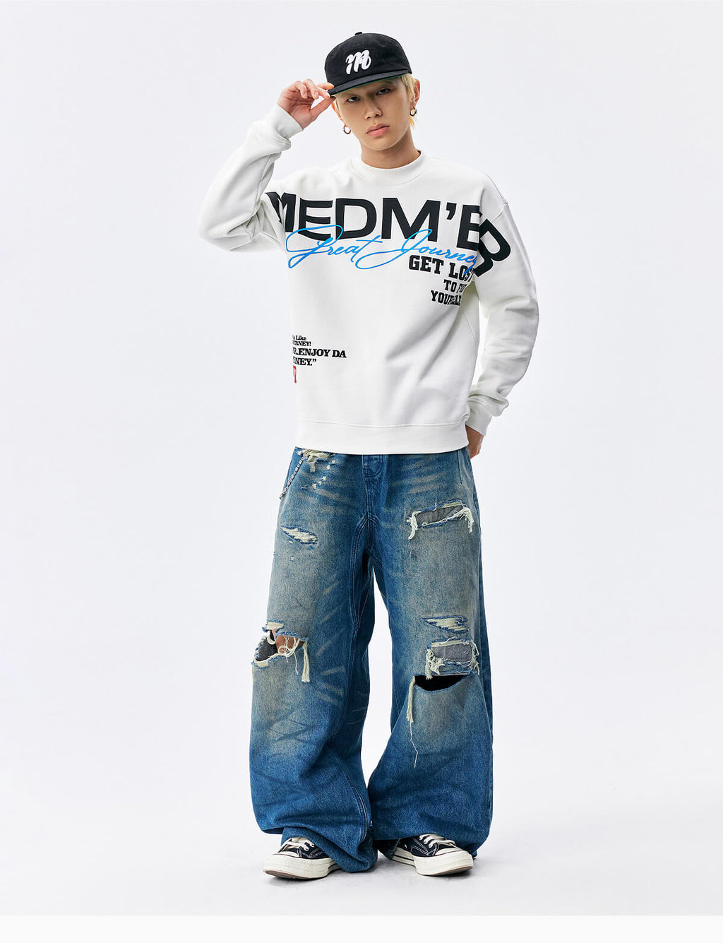 MEDM Big Logo Print Sweatshirt