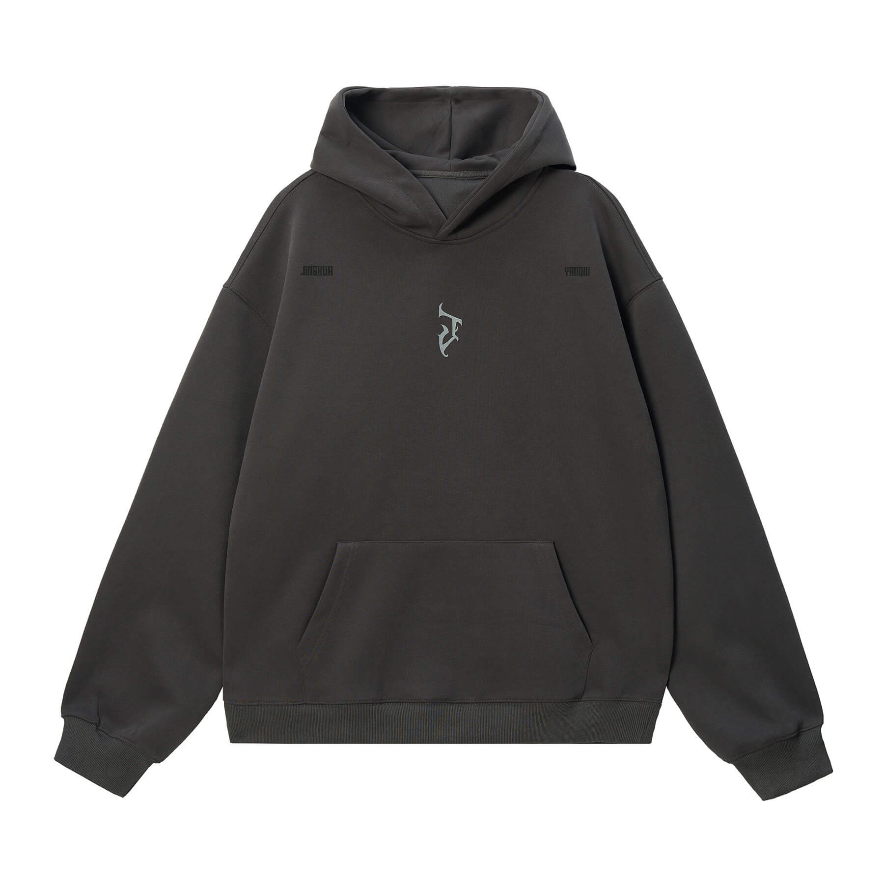 JHYQ Gothic Style J Letter Logo Hoodie