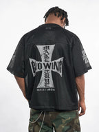 F3F Select Cross Print Mesh Jersey