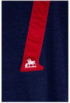 Remedy Number Patch Embroidered Polo Knit Sweater