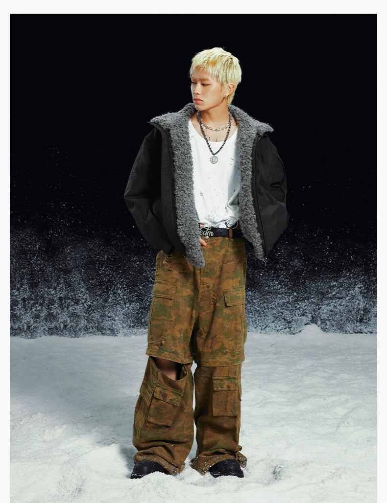 MEDM Removable Fur Lining Jacket