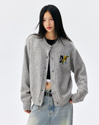 MEDM Floral Embroidered Knit Cardigan