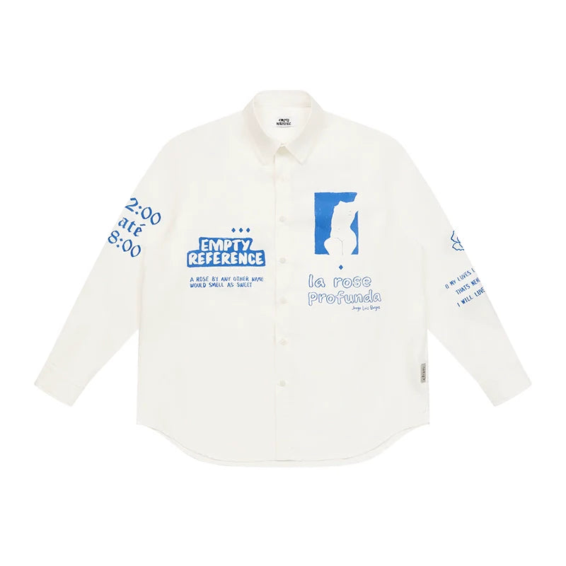 EMPTY REFERENCE Rose Poetry Long Sleeve Shirt