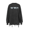 UNDERWATER Cemetery Printed Long Sleeve Tee