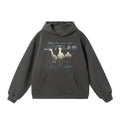 JHYQ Vintage Lucky Duck Print Hoodie